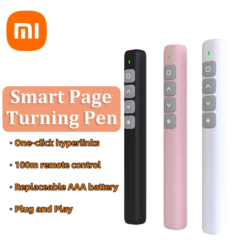 Xiaomi Whiteboard Remote Control Pen PPT Page Turner Multimedia Electronic Infrared Page Rechargeable Efficient For Presenter