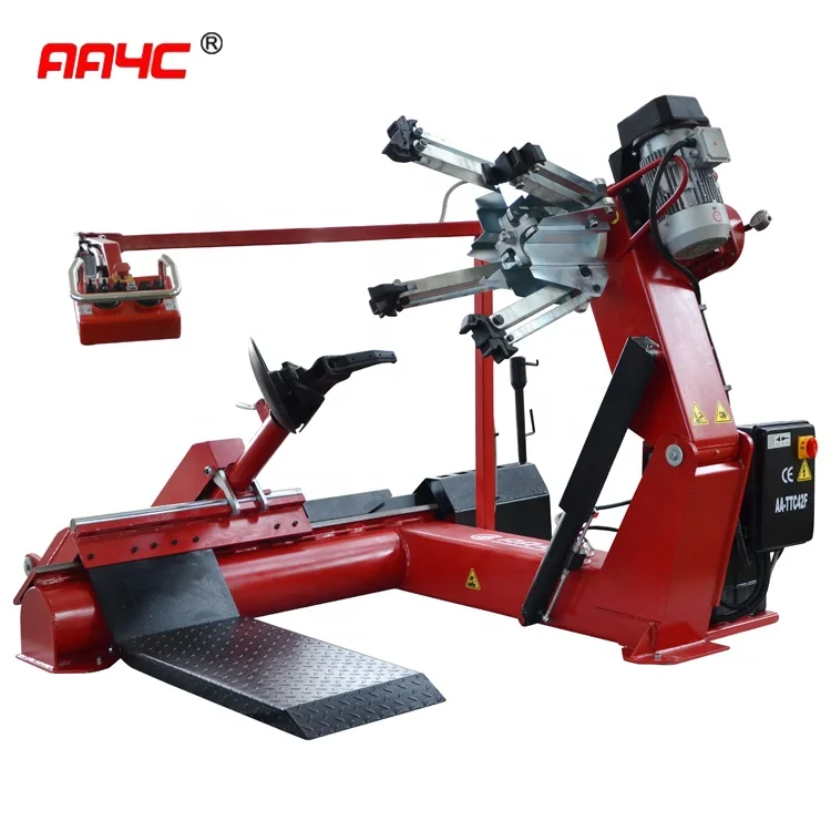 AA4C 42 Full Automatic Truck Tire Changer Tyre Changing Demount Machine  Heavy Tyre Auto  Repair Garage