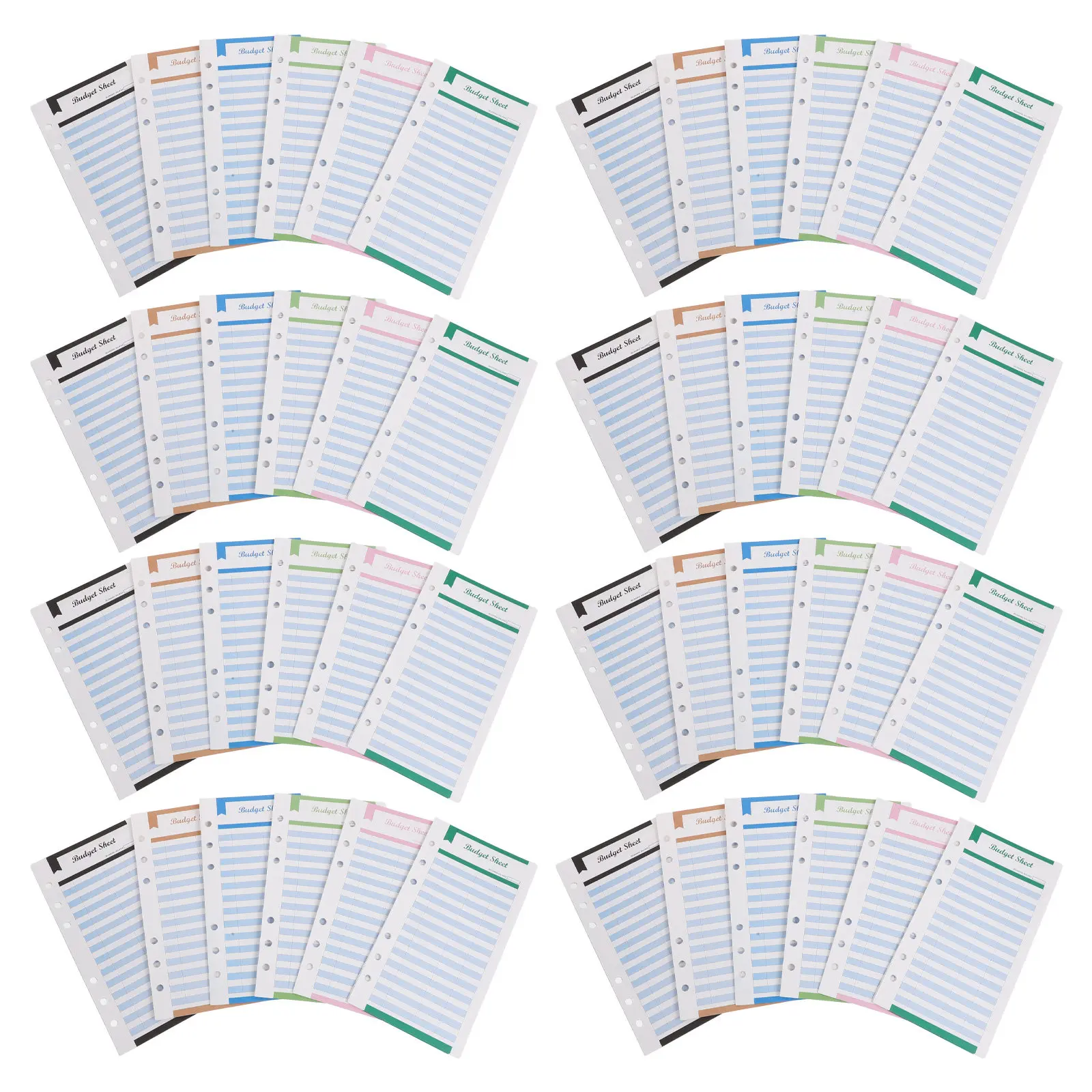Bill Tracker Insert Cash Envelopes Inserts For Business Professional Books A6 Budget Refills Colored Planner