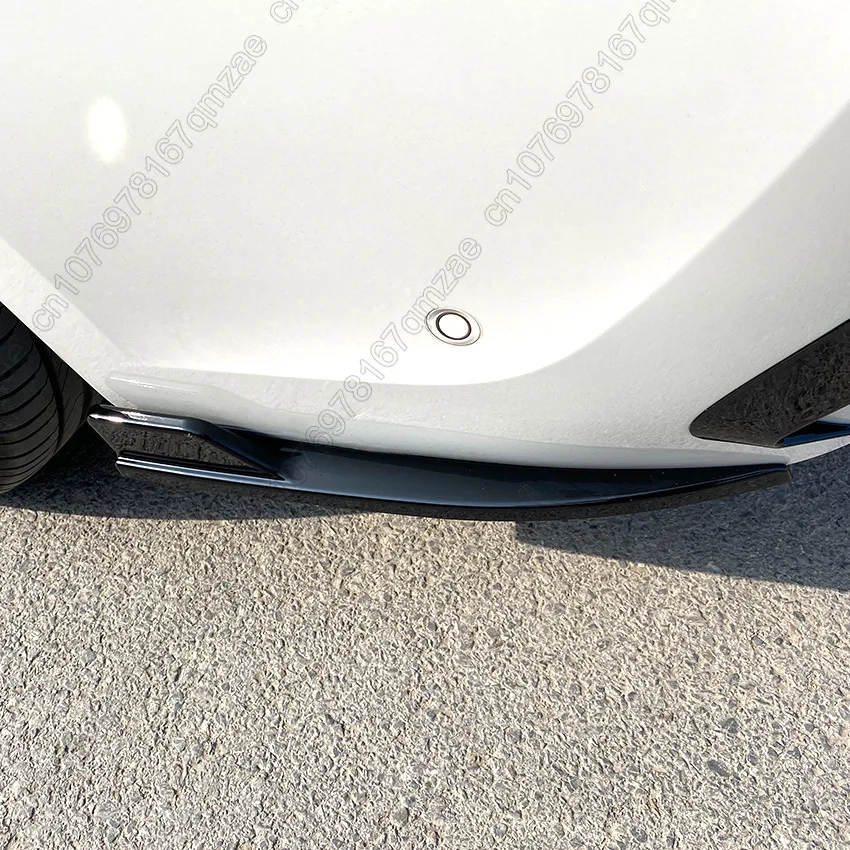 Rear Bumper Diffuser Side Splitters For BMW 3 Series G20 G21 Sedan/Touring 320i 325i 330i 2019-2021 Gloss Black Body Kit Tuning view 4