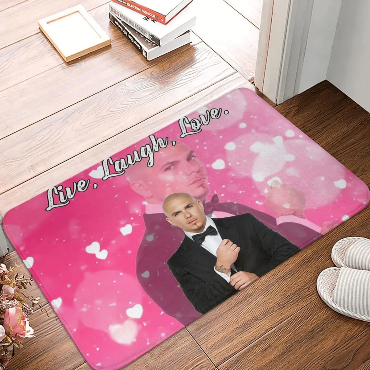 Mr. Worldwide Says To Live Laugh Love Non-slip Doormat Floor Mat Carpet Rug for Kitchen Entrance Home Balcony Footpad Mats