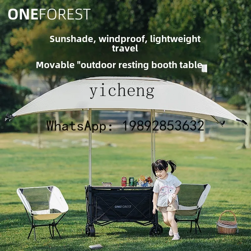 X8  fashion version canopy camper camping hand push outdoor folding cart home accessories