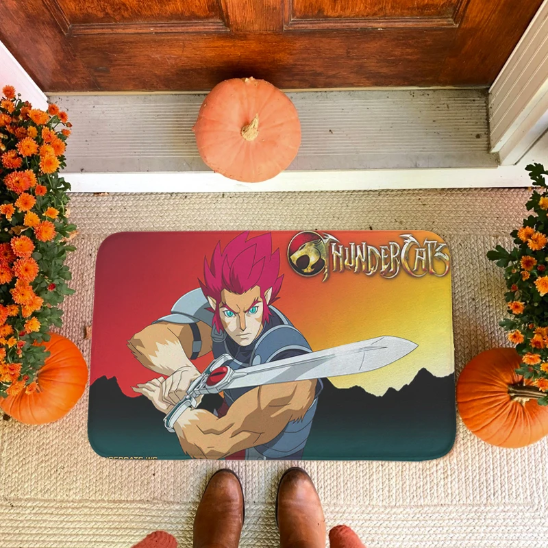 

Bathroom Foot Mat H-Thundercats Entrance Door Doormat Carpet Entrance of House Hallway Kitchen Living Room Rug Slip-resistant