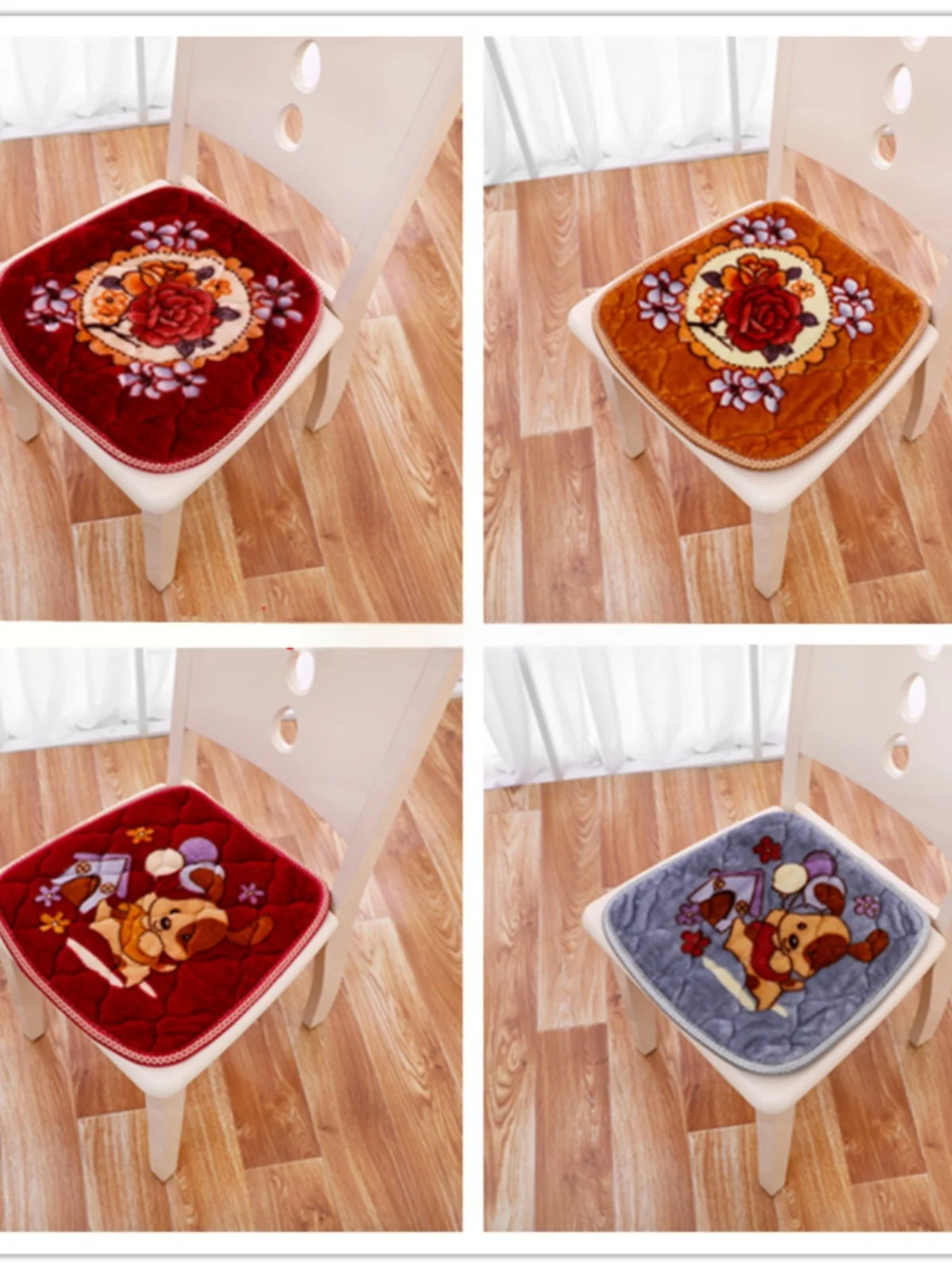 

All-season Anti-slip Plu Chair Pad Warm Cuter Chair Cuion for Home Office Desk Stool Student Desk Modern Simple S...