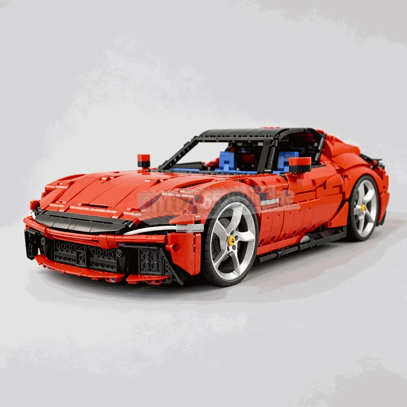 3215PCS 1:8 Scale V12 Supercar MOC Technical Building Blocks Sports Car DIY Assembly Collectible Brick Display Toy Popular Gift