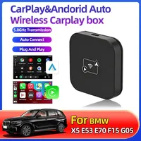 For BMW X5 E53 E70 F15 G05 New 2in1 Wireless CarPlay Dongle Wireless Android Auto Adapter AI Smart Box Car Intelligent Systems