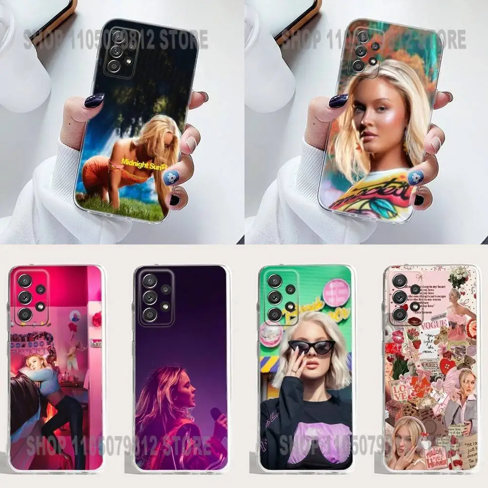 

Midnight Sun Z-ara Larsson Phone Case Silicone For Samsung S30,23,21,22,20 FE lite,S10,9,PIus Note20ultra Soft Transparent