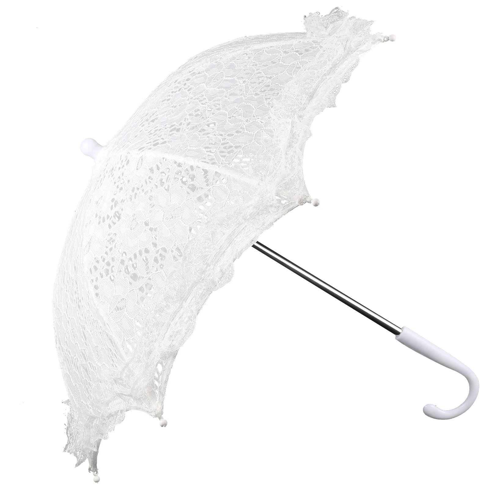 

Children's Dance Decoration Umbrella Lace Ornament Clothing Parasol Miss Decorative Kid White
