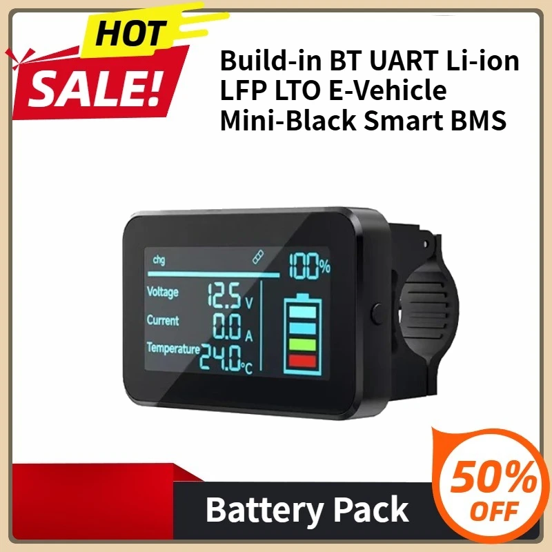 

Build-in BT UART Li-ion LFP LTO E-Vehicle Mini-Black Smart BMS 7-24S Auto Identifies Strings