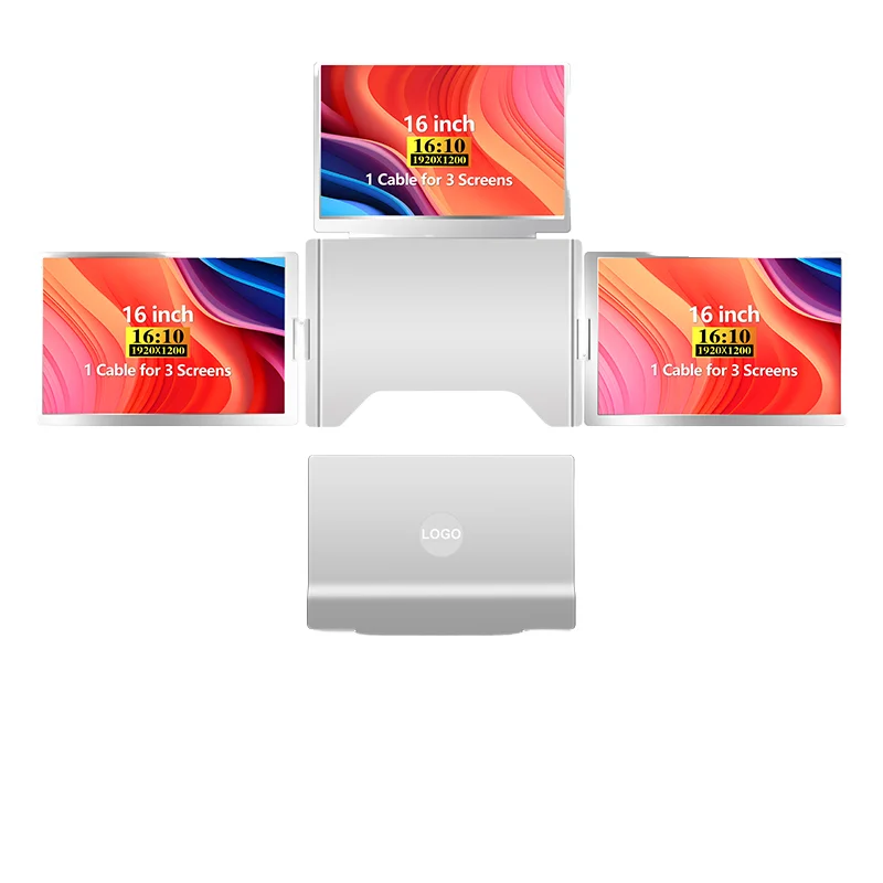 

Christmas Gift Hot-selling Portable Monitor 16 Inch Big Screen IPS Panel Single USB-C Cable Easy to Connect Widely Compatible