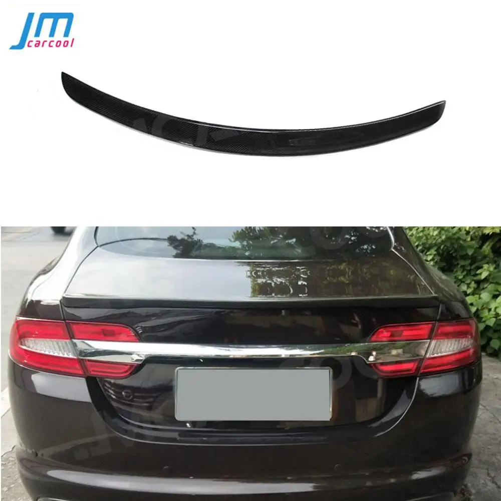 

Carbon Fiber Rear Spoiler Wings For Jaguar XF X250 XF X260 Sedan 2009-2019 Rear Trunk Boot Duck Trim Sticker Car Accessories