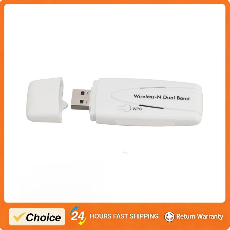 

Двухдиапазонный беспроводной N-адаптер с чипсетом Ralink RT3572, USB Wi-Fi адаптер, высокоскоростной, 300 Мбит/с, 2.4G/5.8G, сетевой Wi-Fi адаптер