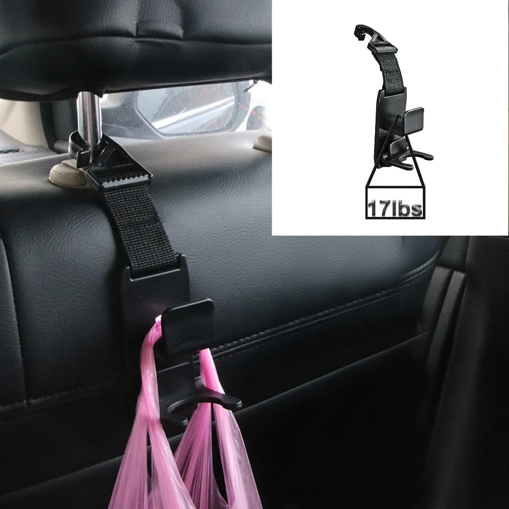 Auto Multi-functional Seat Hook Car Headrest Holder Bottle Bag Clip Storage Organizer Universal Car Interior Accessories