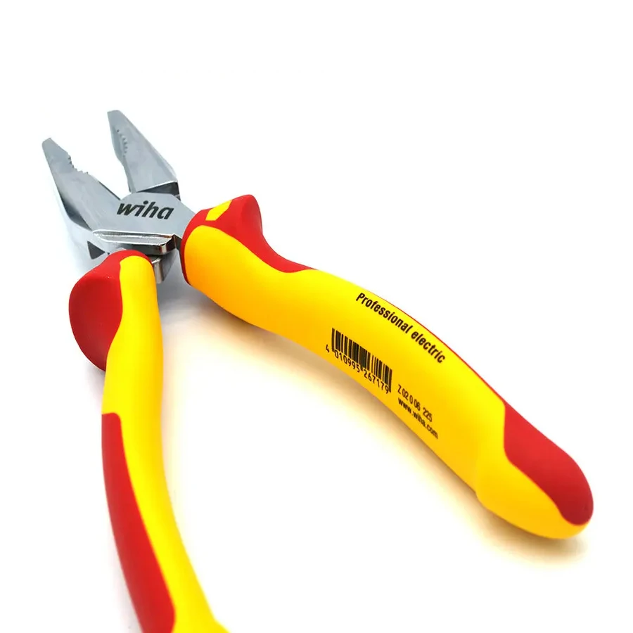 WIHA Insulated Combination Pliers Multi-Purpose Pliers Heavy-Duty 200 mm German Electrical Engineering Association 26714