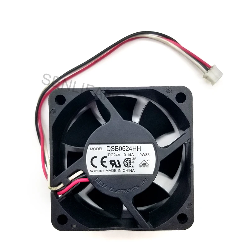 Bem testado novo para 6cm 6025 24v 0.14a dsb0624hh ultra-silencioso ventilador de refrigeração