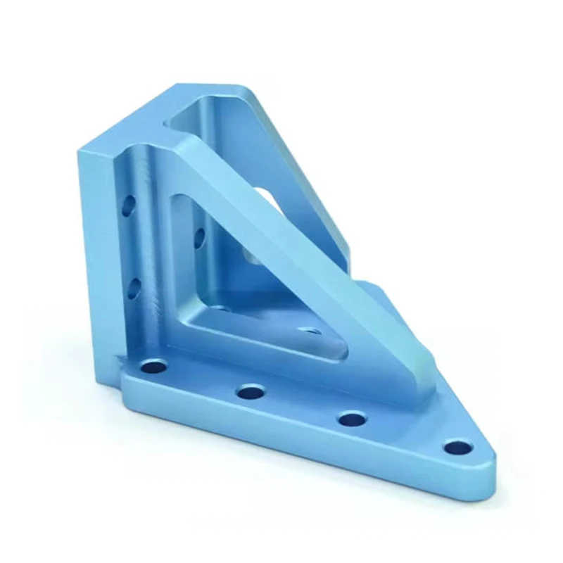 

Custom CNC Machined Shaft Support Black Anodized Aluminum Bracket Load-Bearing Positioning Parts