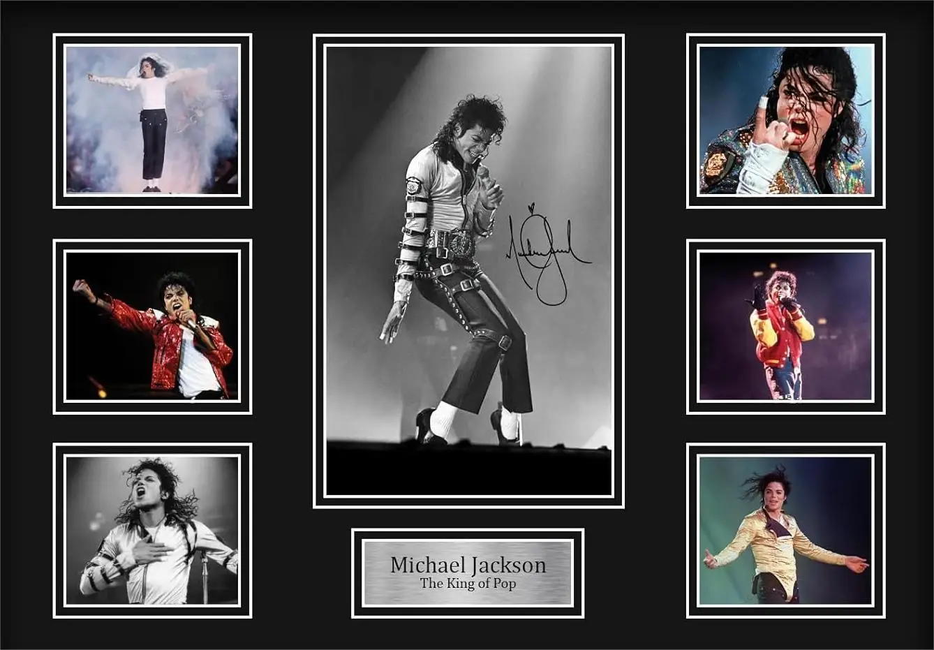 Michael Jackson Signed, Print Art Canvas Poster, For Living Room Decor, Home Wall Picture