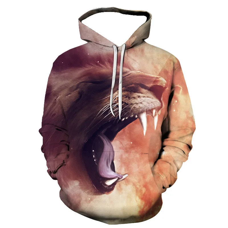 

2025 Autumn Men's New Style Hooded Sweater, Wild Tiger Characteristic Loose Hooded Jacket, Fashionable and Casual Hooded Sweater