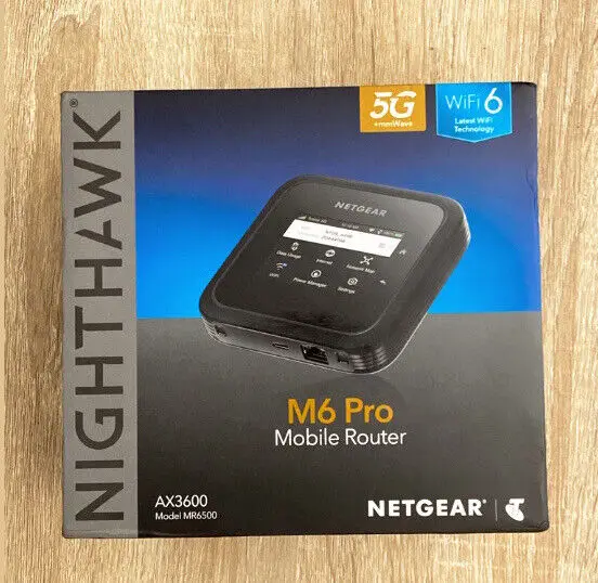 New Netgear Nighthawk MR6500 M6 Pro Unlocked WiFi Router Global 5G Band mmWave Sub6 WiFi6e 3.6Gbps 2.5G Ethernet Port SDX65