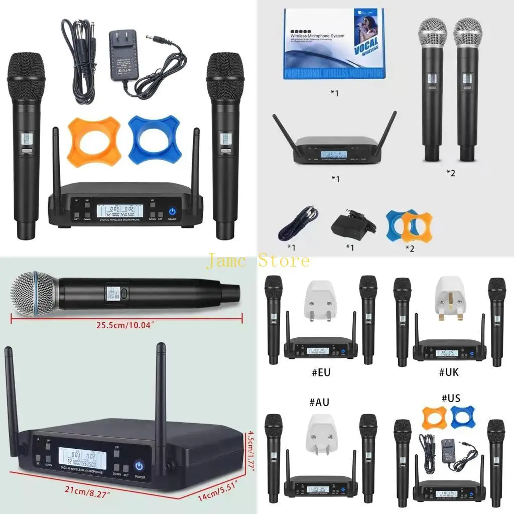 LX0B Wireless Microphone GLXD Professional UHF Handheld Mic For Karaoke Church Show