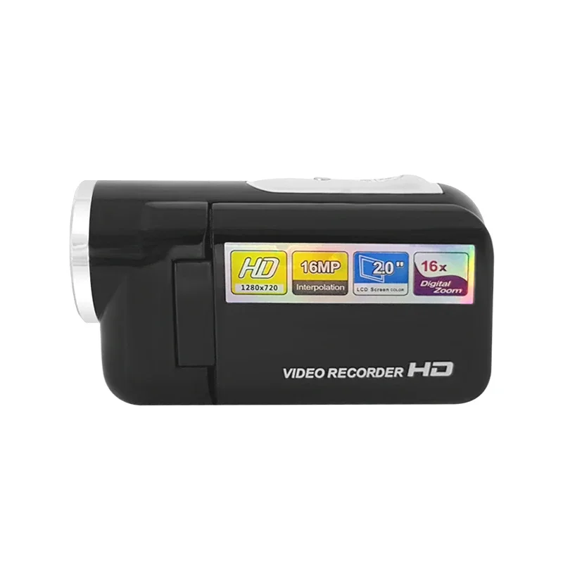 كاميرا فيديو 2.0 بوصة 16 مليون بكسل HD كاميرا تكبير رقمية 16X محمولة باليد SD/MMC TFT عرض DV DVR لمدون YouTube #3