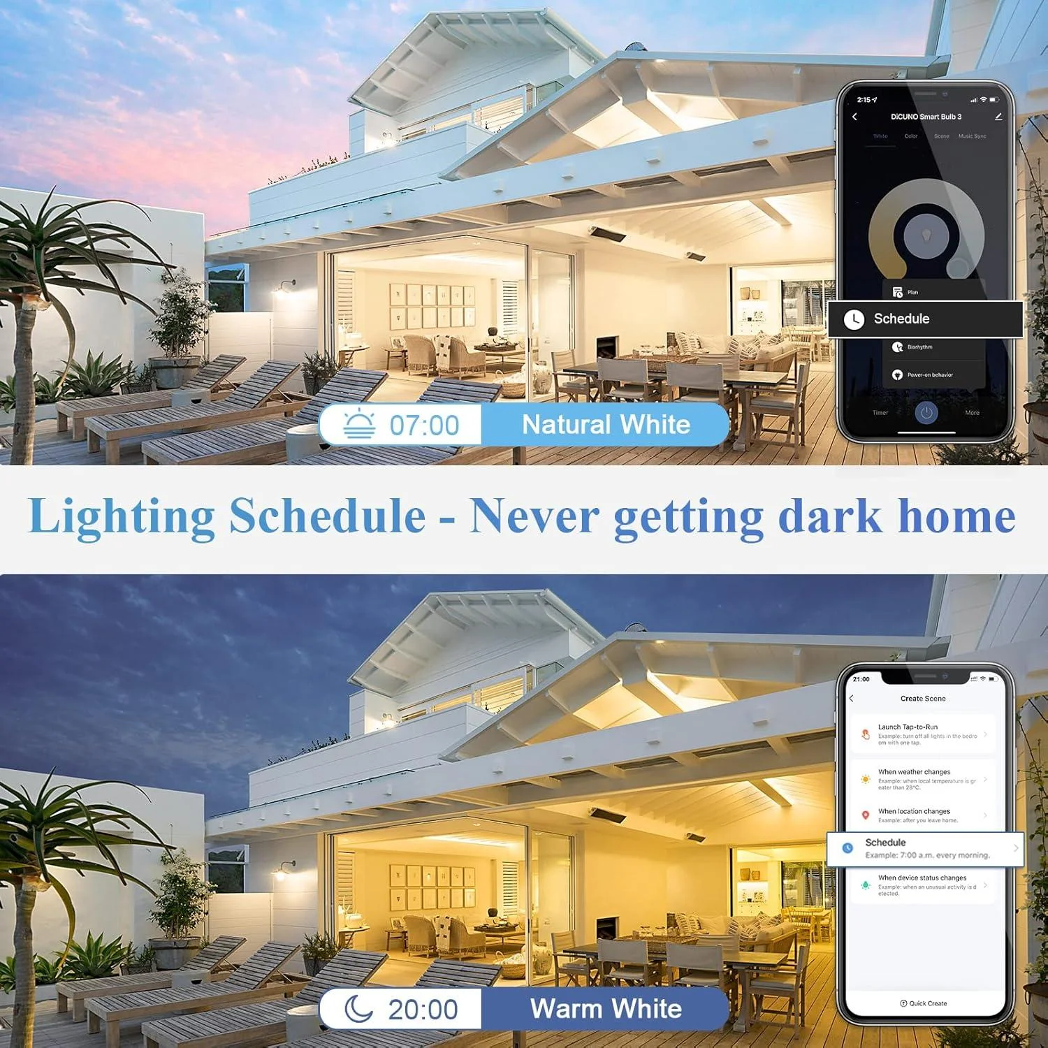 Smart Bulb B22,Music Sync WiFi Bulb,A60 Colors Changing Light Bulb Works with Alexa&Google Assistant,806lm,App & Voice Control