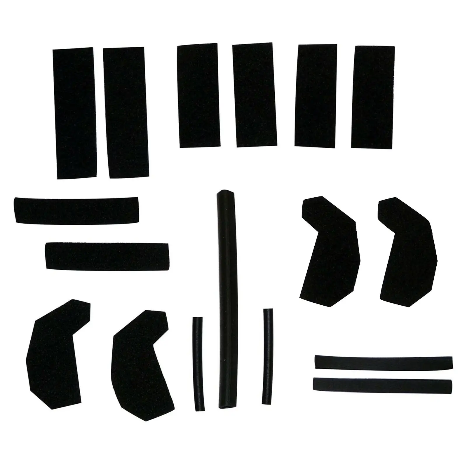 

17x Auto Hard Top Seal Kit Black Easy to Install Replacement Accessory Blocker Seal Kit for Wrangler 68026937Ab