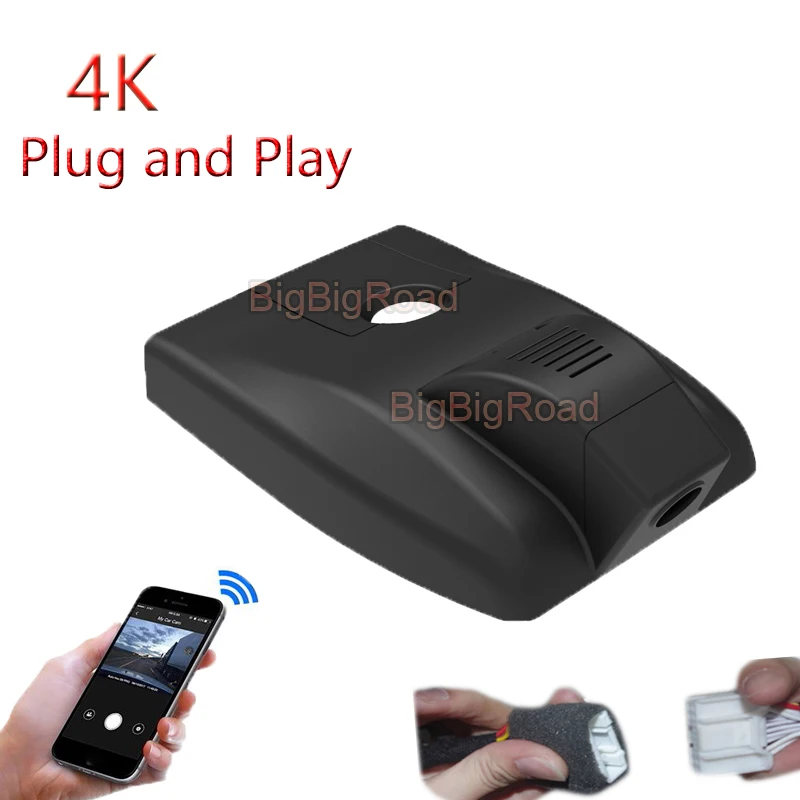 4K Plug And Play For Toyota IZOA EV C-HR CHR 2021 Car Video Recorder Wifi DVR Dash Cam Camera FHD 2160P Wide Angle