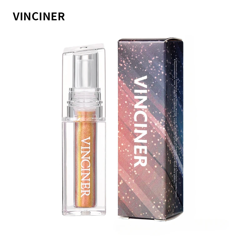 VINCINER New Lip Gloss Shine Pearl Metallic Gloss Texture Fashion Design Waterproof Lasting Hold Makeup Liquid Lipstick 3.2ml