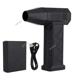 Portable Violent Mini Turbo Jet Fan Cordless Powerful 200W Compressed Air Duster Blower 110,000rpm Rechargeable Multiuse Camping