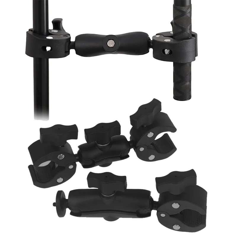 1 Piece Bike Motorcycle Handlebar Support Bracket Camera Super Clamp Mount Holder For  13 12 11 Insta360 X3 X4  Parts