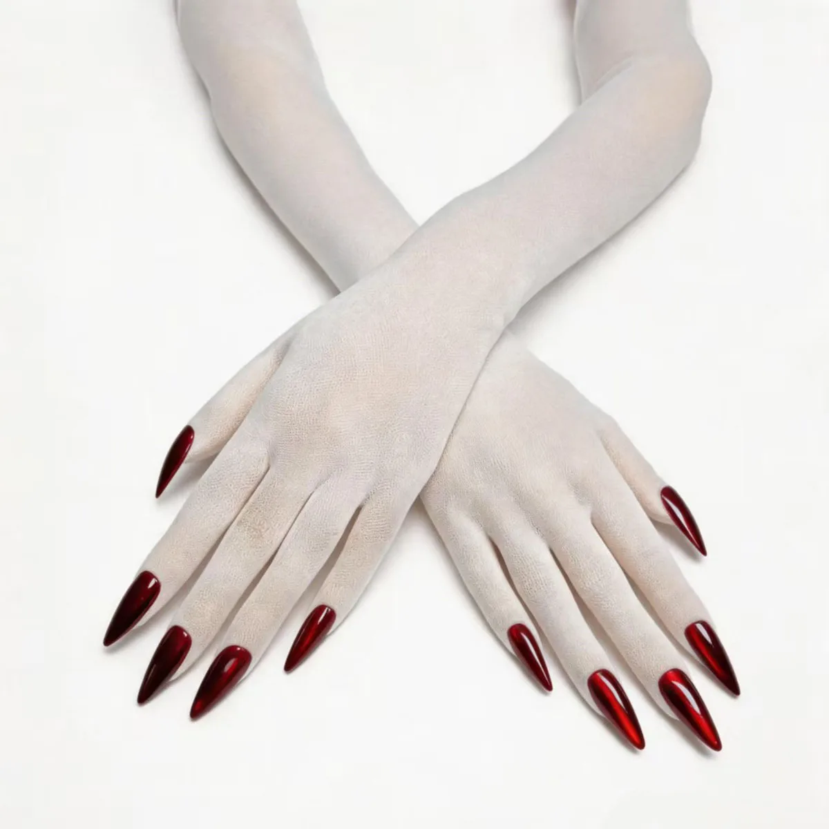 Ultradünne nahtlose Strumpfhandschuhe – 3D-Katzenaugen-Nagelabdeckungen – modische Fünf-Finger-Strumpfhandschuhe – dekorative Handschuhe – Detail 19