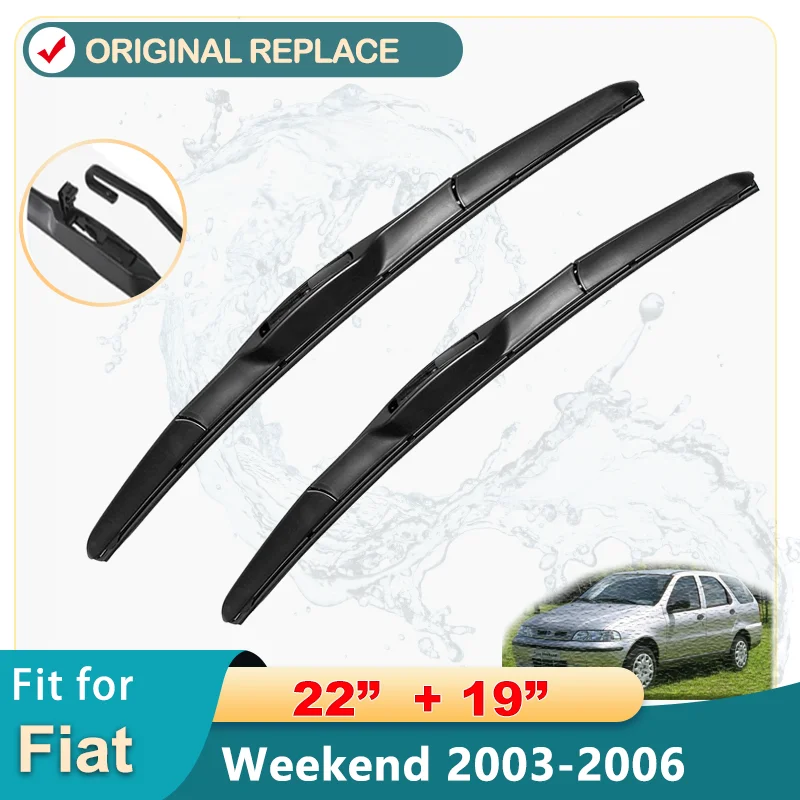 For Fiat Weekend 2003-2006 Car Accessories Windscreen Wiper Blade Brushes Clean Front Window Blades 22