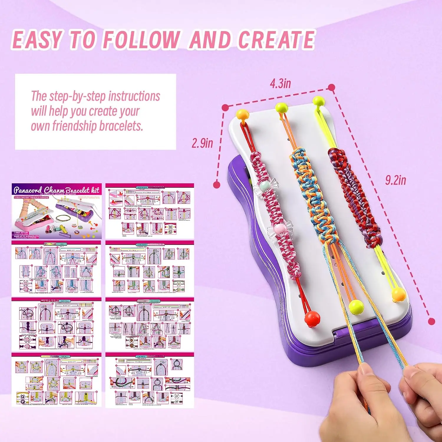 أطفال صنع المجوهرات بسط سوار كيت الإبداع شعبية سوار سلسلة صنع مجموعات الالعاب سلسلة شعبية هدية عيد ميلاد