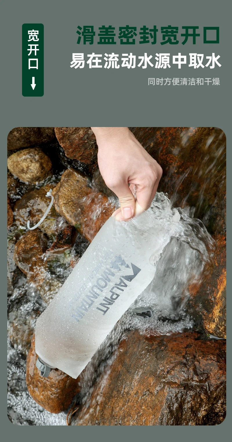 2L Wassersammel- und Filtrationsbeutel Hydratationsblase BPA-frei Auslaufsicher Langlebiger Wasserreservoir 28mm Hals TPU-Material – Detail 6