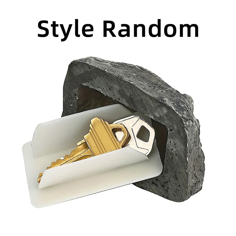 Z. Resin Stone Key Box, Fake Rock Simulated Stone Key Box, Hidden Key Outdoor Waterproof Key Hidden Safe Storage Lock Box