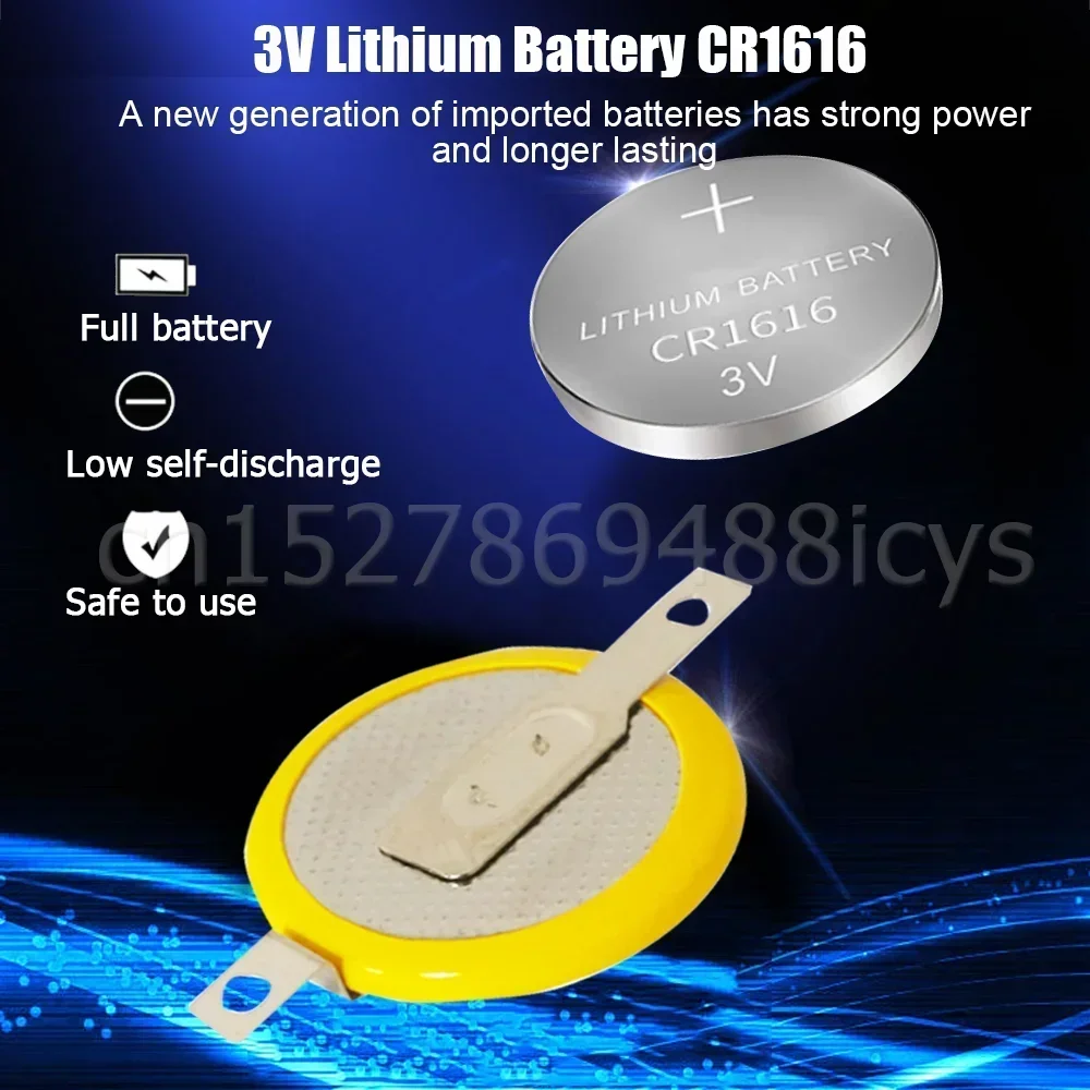 2-20PCS CR1616 CR 1616 50mAh 3V Lithium Battery With 180 degree Welding Foot For Watch Calculator Clock Toy Button Coin Cell