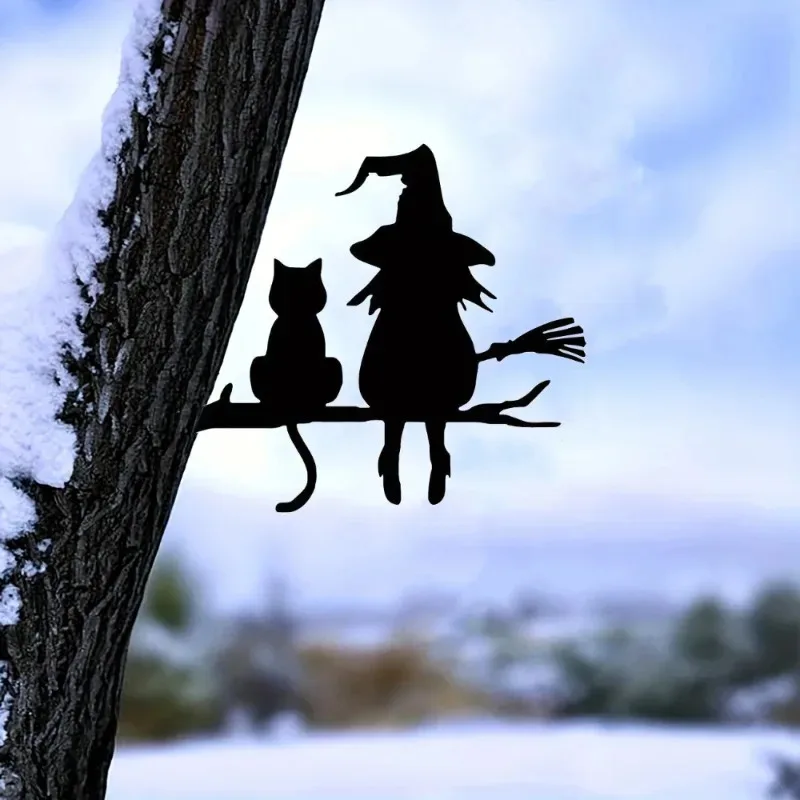 1 piece black metal fairy tree insert, suitable for garden, yard, fairy lovers, ideal housewarming and holiday gifts