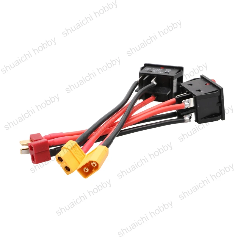 1 قطعة 30A 12 فولت/24 فولت 4-Pin 2-العتاد بطارية مفتاح رئيسي مع XT60/T-موصل قابس ل RC الطعم/قارب علكة 550/775 نحى المحرك
