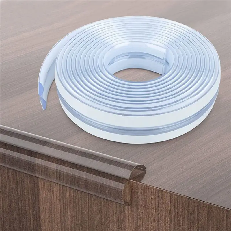 A24F-Edge Protector Silicone, Clear Table Corners Guards, Pre-Taped Adhesive Soft For Kids Proof Safety,Wall Furniture Bumper