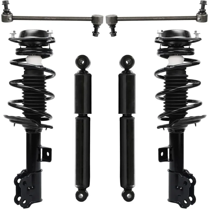 

Detroit Axle - 6pc Front Struts Shocks Kit for 2011-2016 Hyundai Elantra 2012 2013 2014 2015 Struts with Coil Spring Assembly Sw