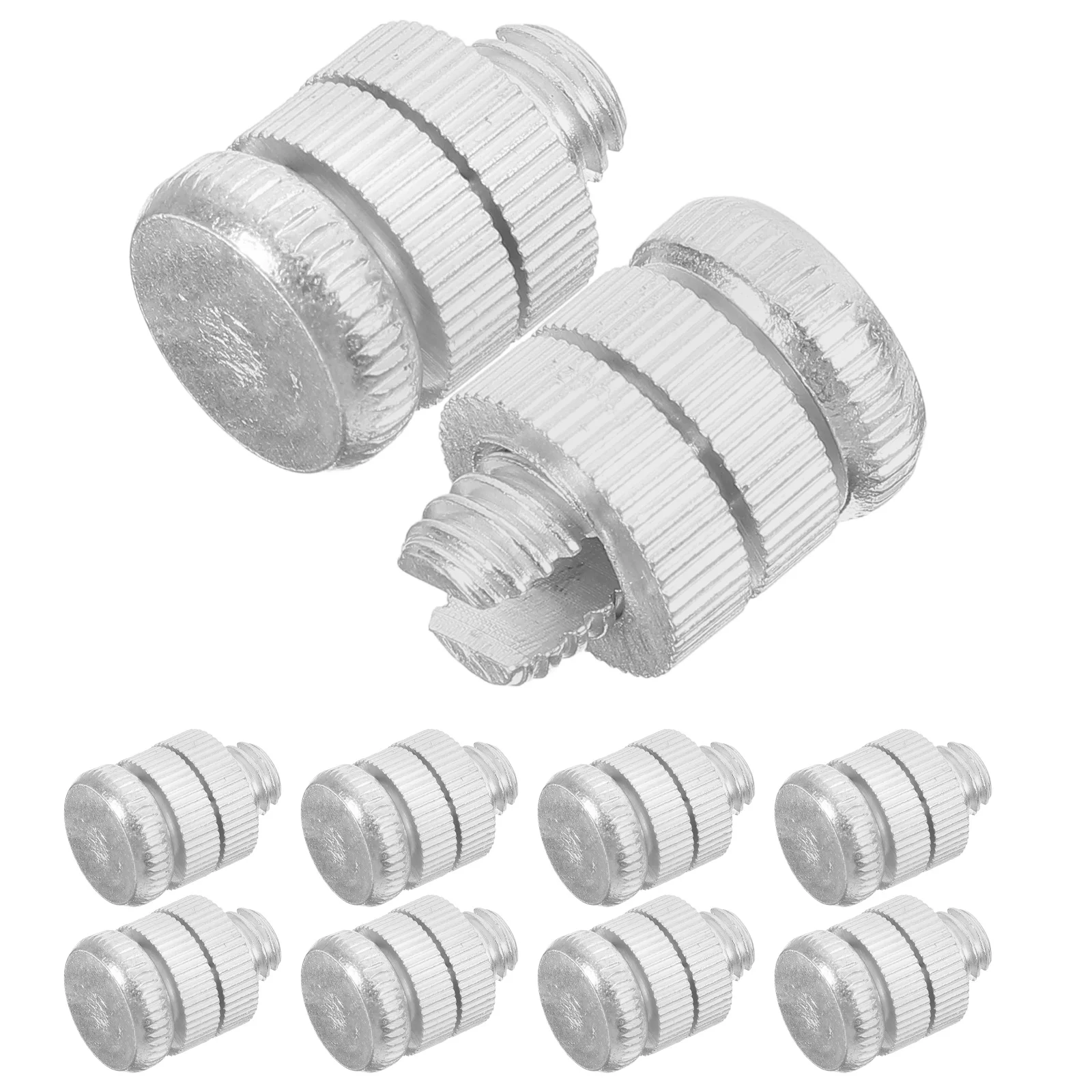 

10 Pcs Electric Fence Wire Connectors Durable Aluminum Alloy Secure Connection for Wire Rope Tape Fencing Mounting Clips