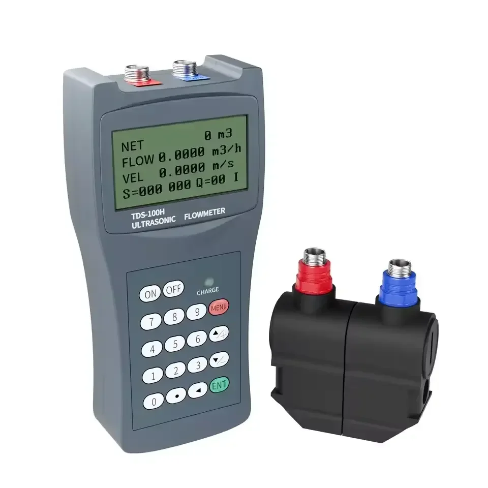 

Clamp on type industrial inline handheld portable ultrasonic flowmeter flow meter
