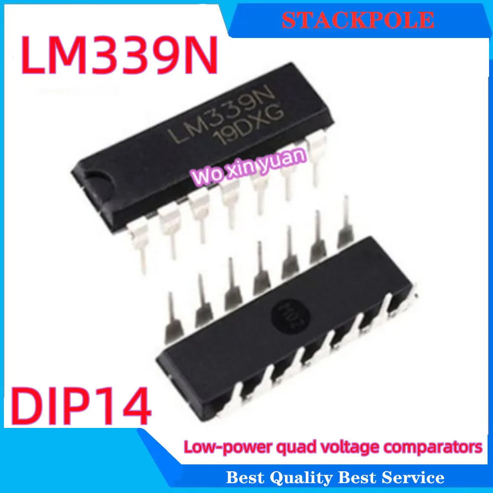 10pcs/lot New LM339  LM339N  DIP-14  Low-Power Low-Offset Voltage Quad Comparators