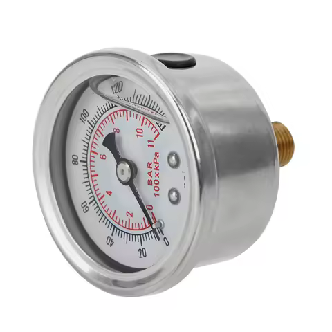 Imprensa de óleo combustível medidor de pressão, líquido Tester, sistema de monitoramento, 0-160 psi, 1/8 NPT