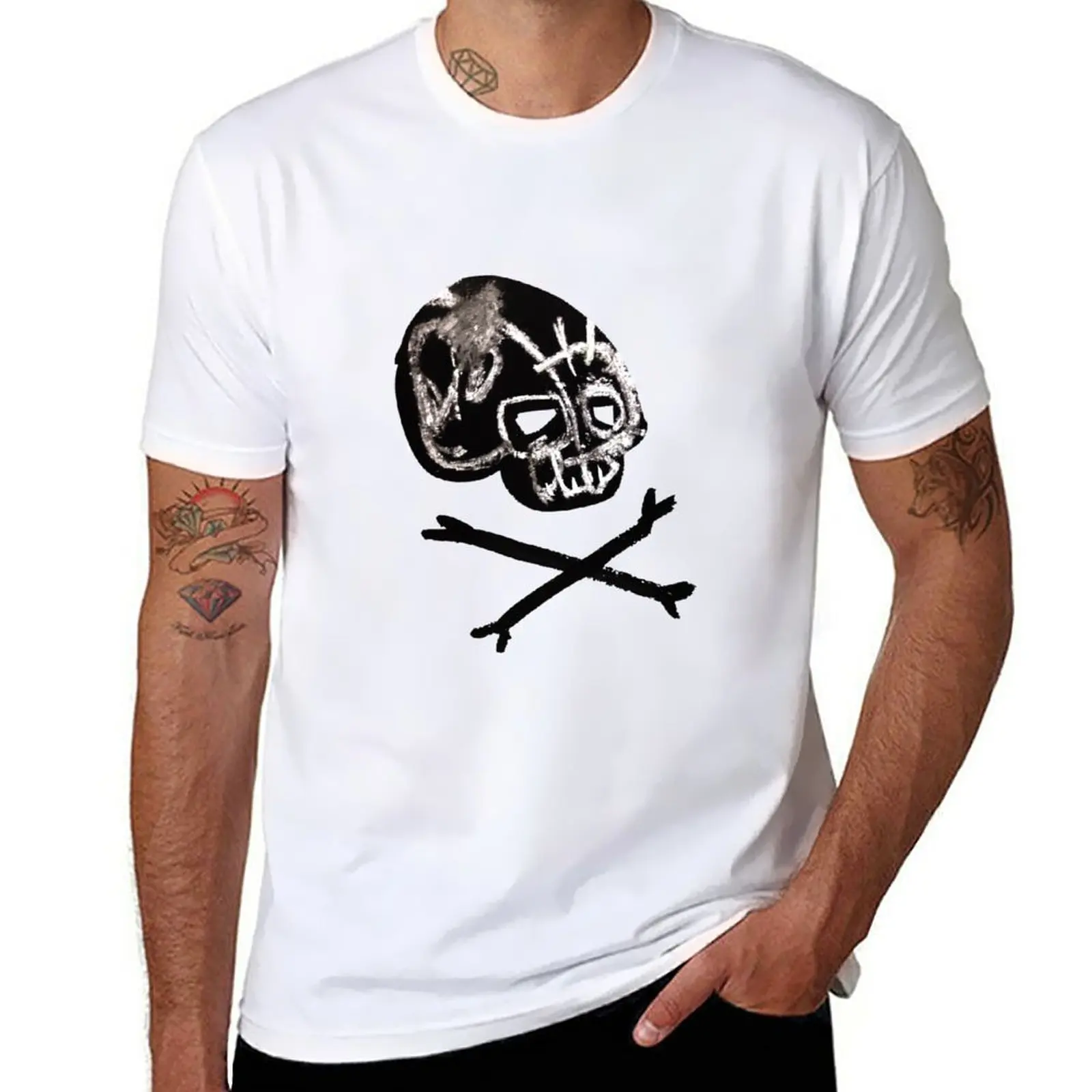 Skull and Crossbones T-Shirt animal prinfor boys sublime graphics funnys fitted t shirts for men