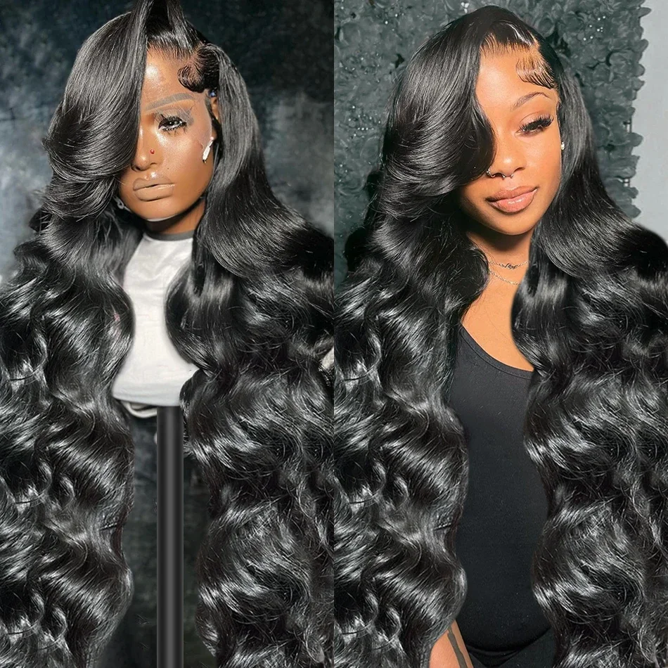 

40 Inch 13x4 13x6 HD Body Wave Lace Front Wig Pre Plucked Loose Wave Lace Frontal Wig Glueless Human Hair Wigs For Black Women