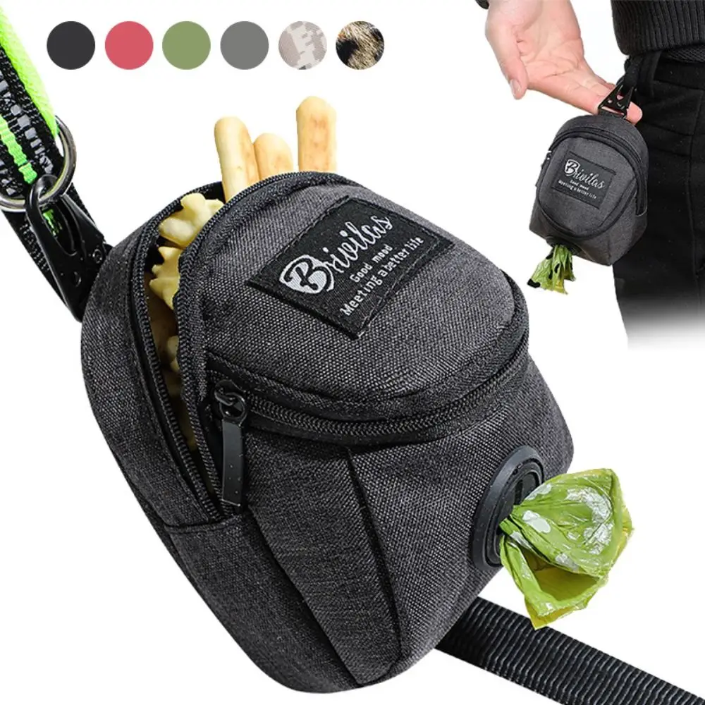 Portable Dog Training Treat Bag Outdoor Pet Dog Treat Pouch Puppy Snack Reward Waist Bag Dog Poop Bag Dispenser Pet Accessories