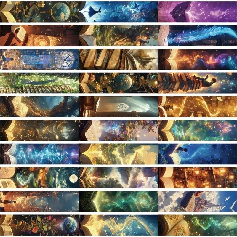 62ka 30 листов/установить фэнтезийные страницы чтения маркеры бумажные маркеры эстетические закладки