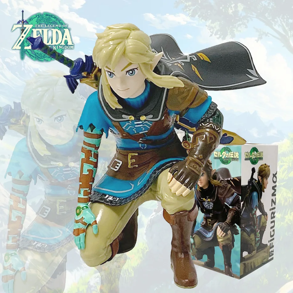 Leyenda de Zelda Kingdom Tears، روابط de Posicion en cuclillas، model de PVC fait a mano، periérico de juego، model fait a